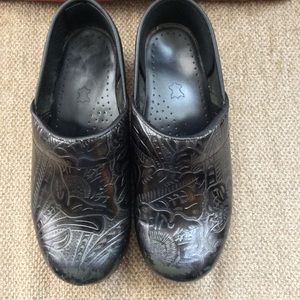 COPY - Dansko Leather Embossed Clogs
